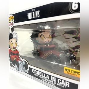 Funko Pop! Disney Cruella In Car #61 Hot Topic Exclusive Vinyl Figure